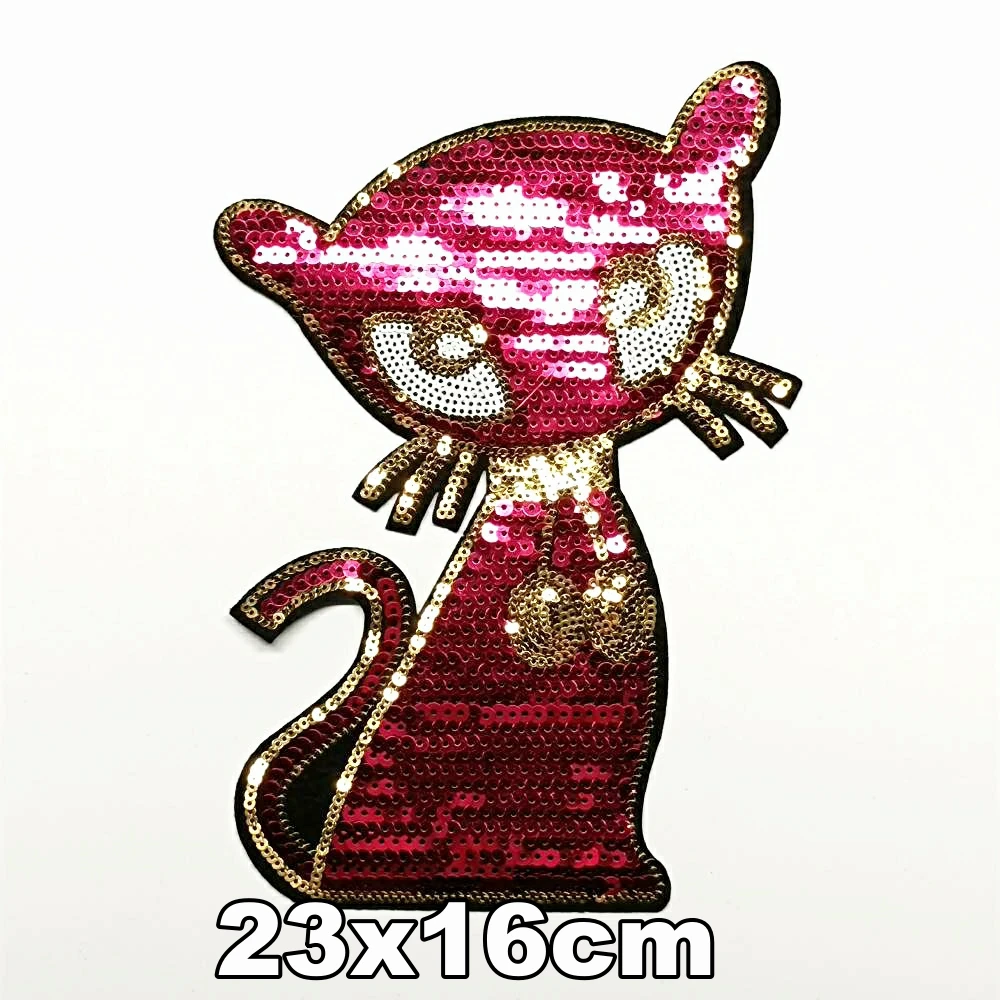 

Accessory large embroidery big cats animal cartoon patches for clothing AZ-401