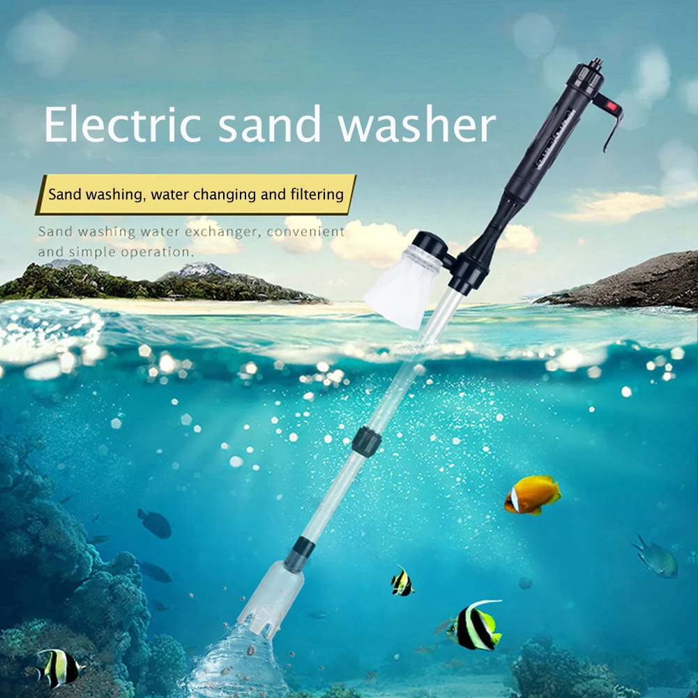 

Automatic Fish Tank Water Change Pump Electric Aquarium Siphon Suction Pipe Filter Pump Washer Gravel Cleaning Tools Accessories