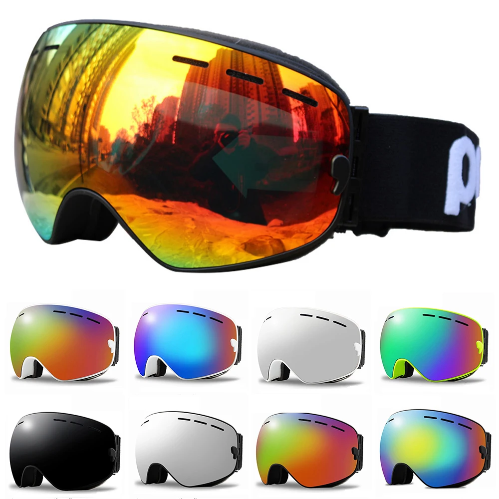 Лыжные очки POC с защитой UV400 для сноуборда противотуманные большая Лыжная маска