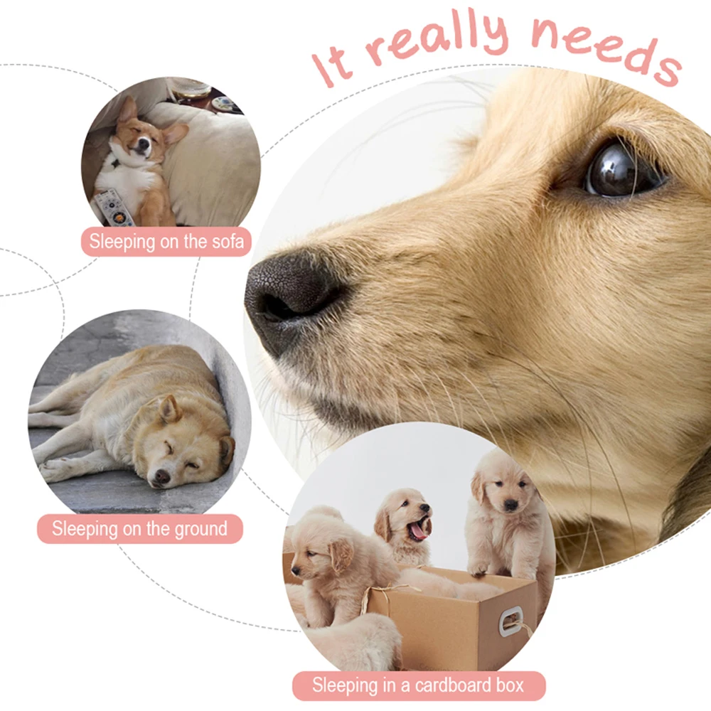 Круглая кровать для собаки Роскошная теплая спальная мягкая плюшевая собачья