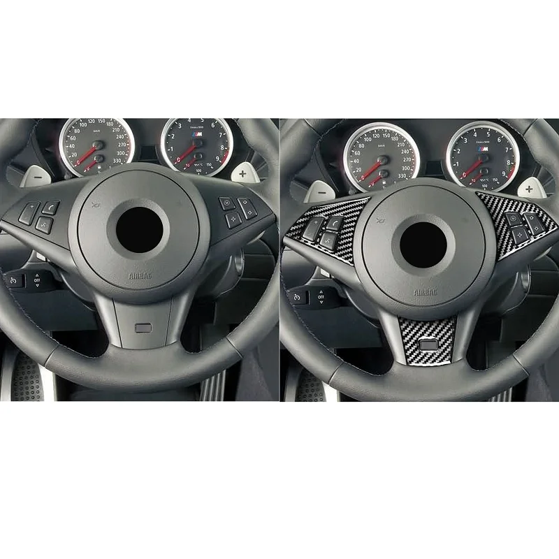 Наклейки из углеродного волокна 3 шт. кнопки на руль переключатель рамка