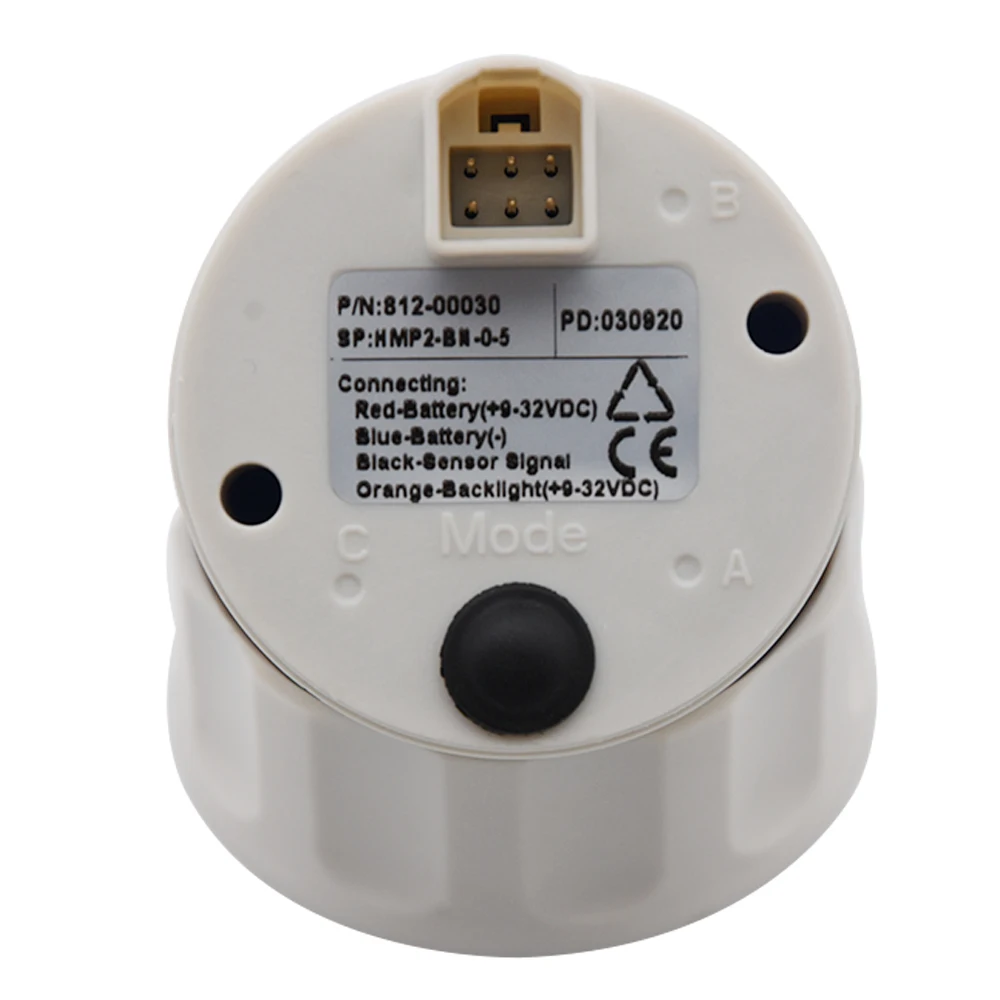 

52mm Oil Pressure Gauge 0~10 Bar 0~5Bar Waterproof Car Fuel Pressure Meter 8 Colors Backlight Auto Truck Boat Vessel Yacht RV