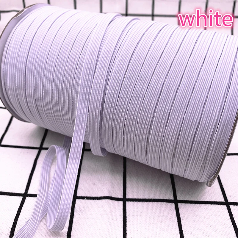NEW 5 Yards 6mm Hight-Elastic Bands Spool Sewing Band Flat Elastic Cord Diy Handmade Materials | Украшения и аксессуары