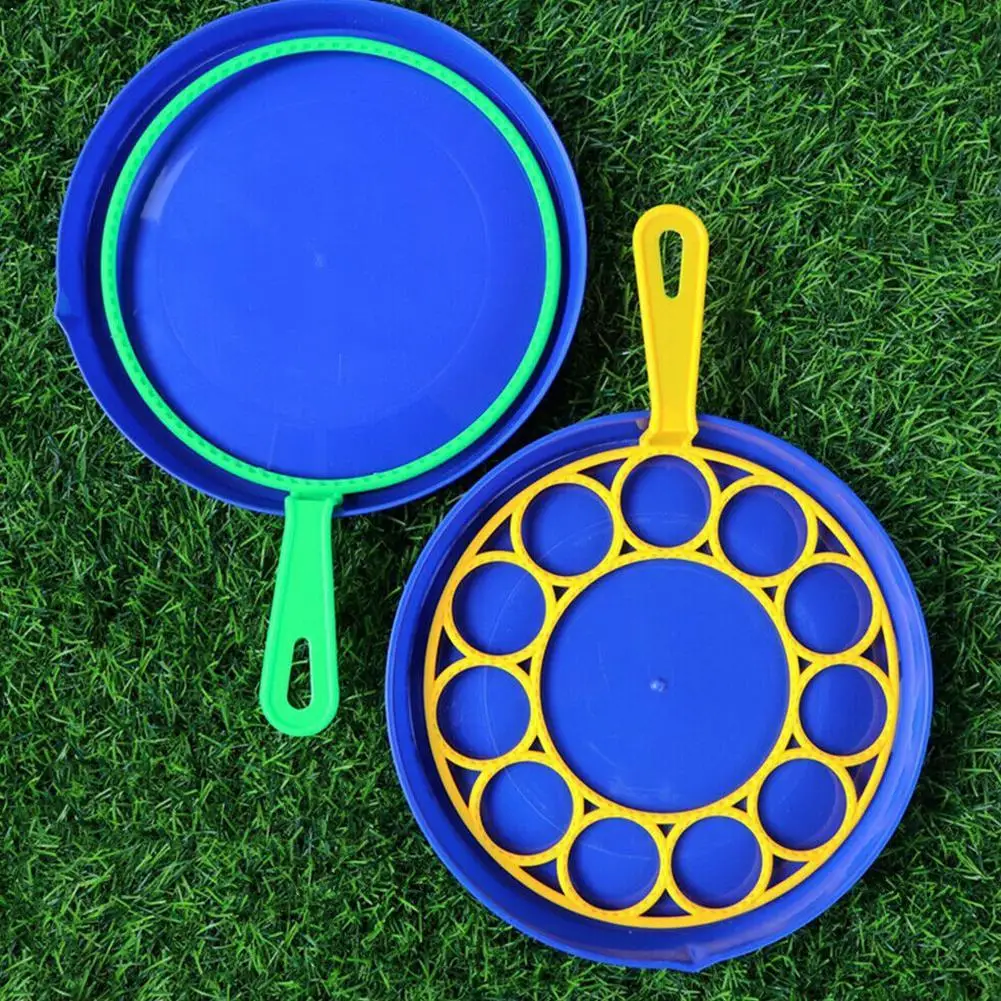 Круглая тарелка машина для выдувания пузырей игрушка игр на свежем воздухе