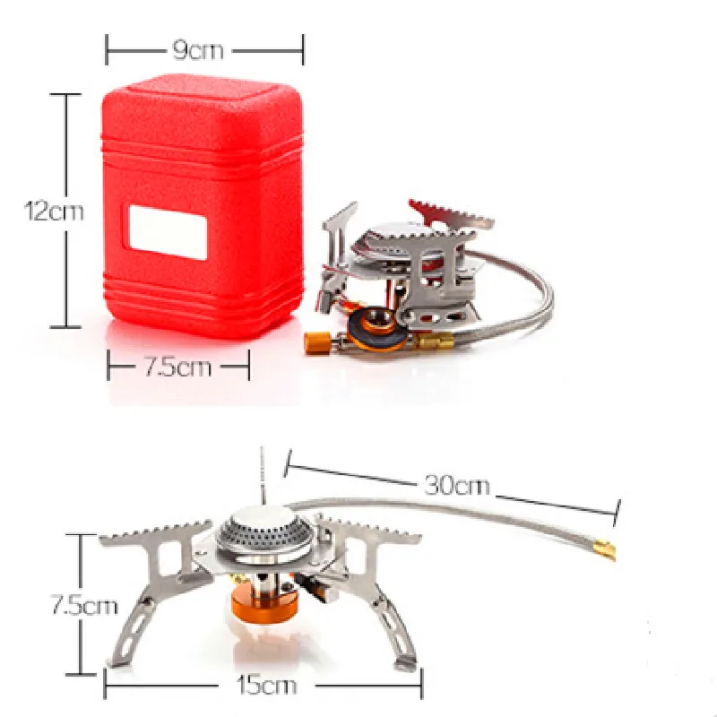 Уличная газовая горелка для кемпинга портативная титановая мини карманная плита
