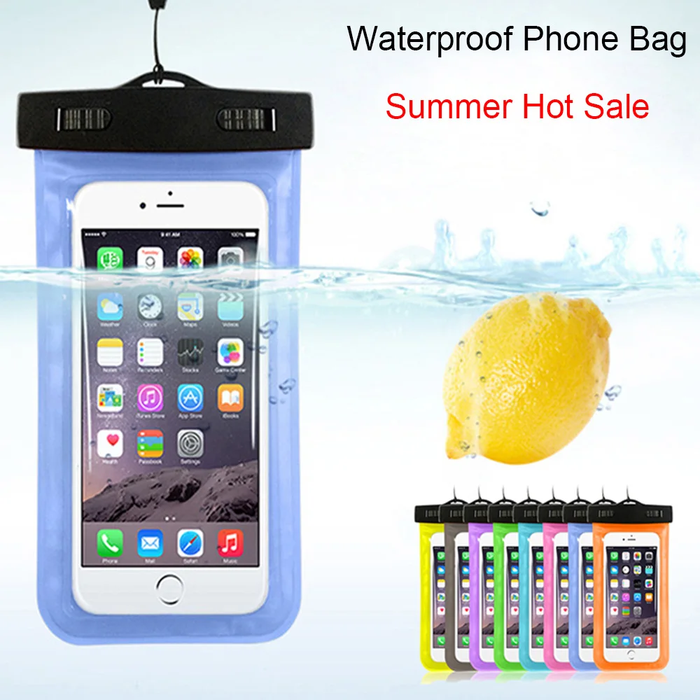 For Swimming Universal 4.8&quot-6.0&quot Waterproof Phone Bags Pouch for iPhone 6 7 plus Case Dry Cover Cases Xiaomi Samsung | Мобильные