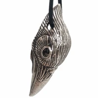 viking raven skull jewelry norse odin bird crow symbol male necklace amulet and talisman womens jewelry