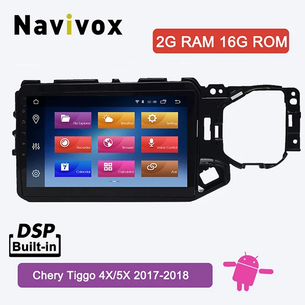 2G RAM 16GROM Navivox 10 дюймов Android 8,1 для Chery Tiggo 4X/5X2017 rom 16 ГБ Автомобильный gps плеер радио Поддержка TPMS SWC - Цвет: 2G RAM 16GROM