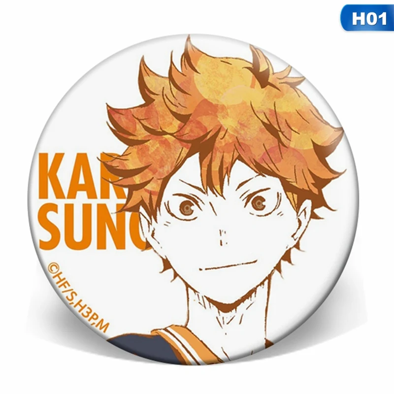 Haikyuu! Брошь-значок Хината шойо Значки для косплея аниме-волейбол мальчиков