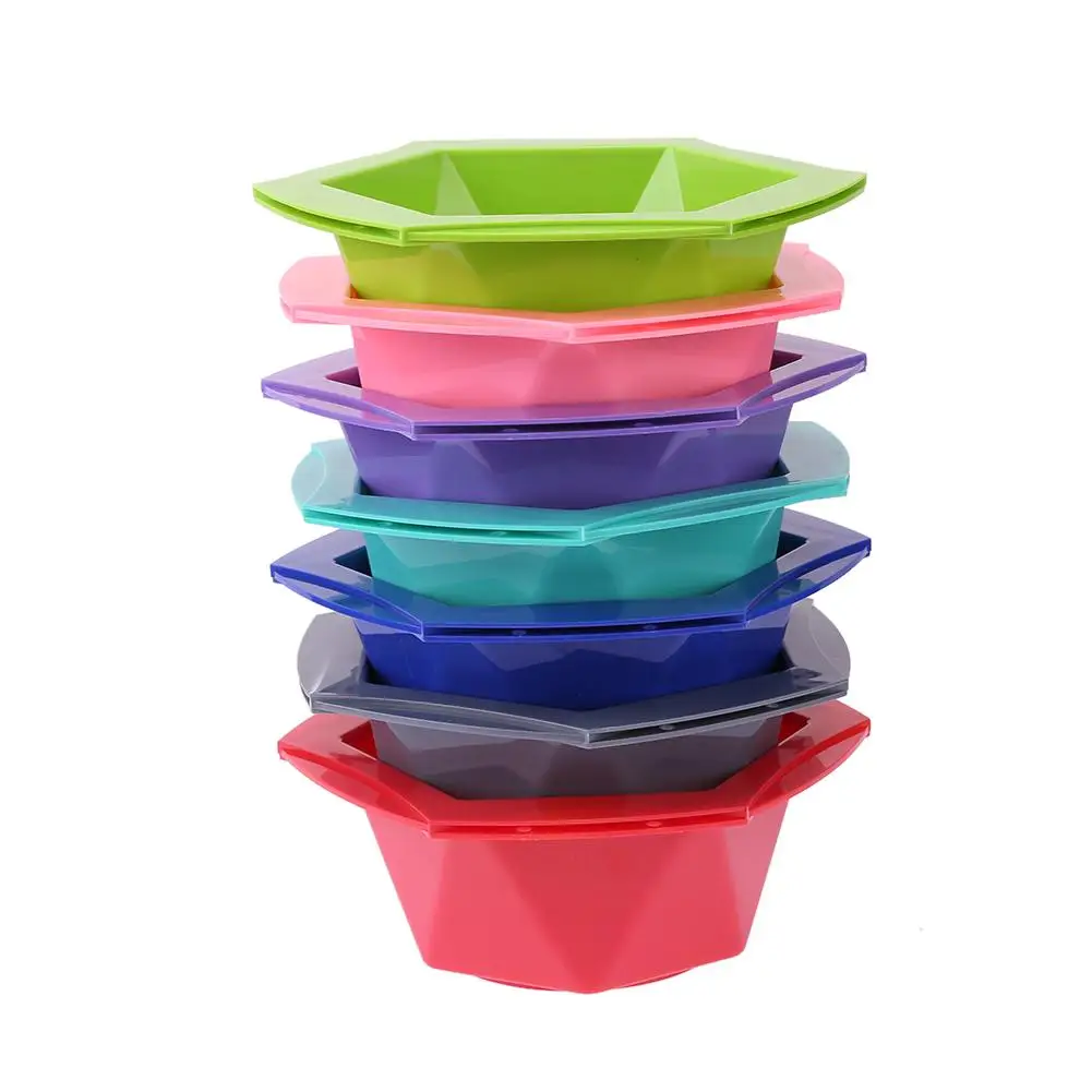 

7pcs/set Colorful Hair Dying Brushes Plastic Stirring Bowl Pro Salon Barber Hairdressing Set Salon Easy-cleaning Dying Tools