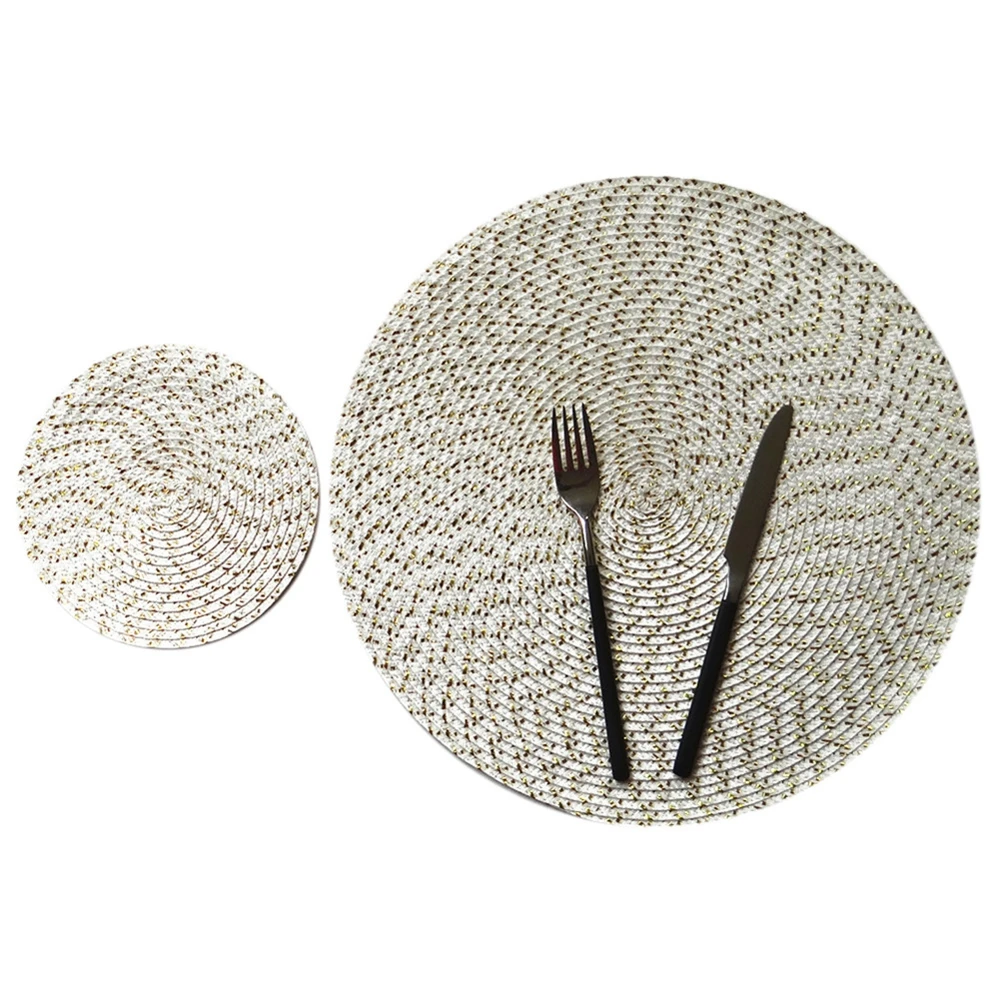 Детский круглый Овальный тканый столовый стол ручной работы из проволоки ПП | Дом