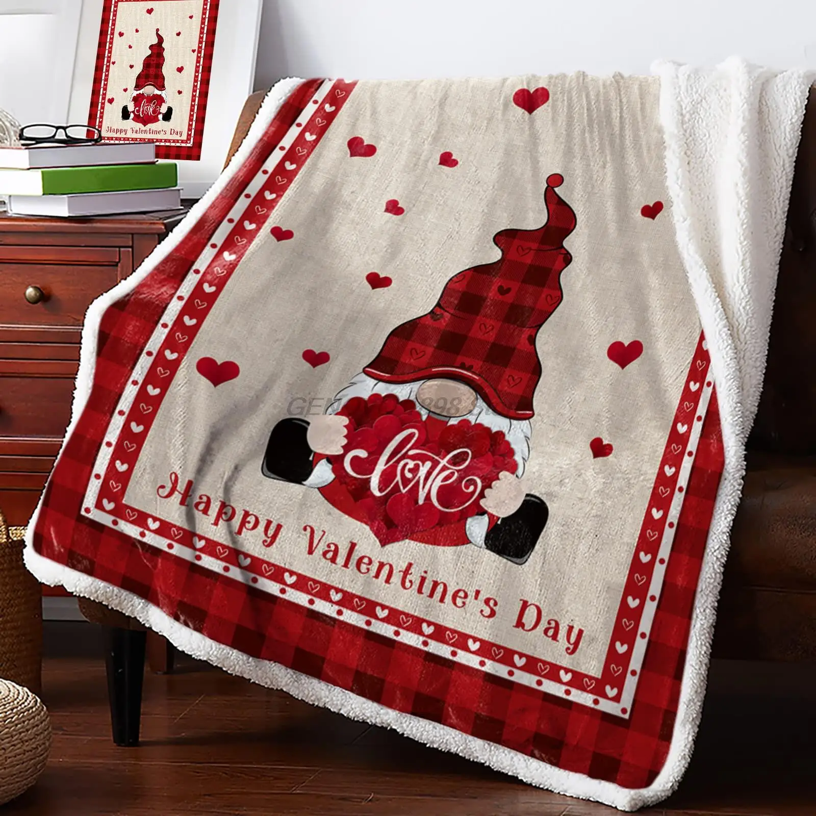 

Luxury Fleece Throw Blanket for Couch, Thick Fuzzy Fluffy Soft Cozy Bed Blanket, Reversible Sherpa Fleece Blanket for Sofa Chair