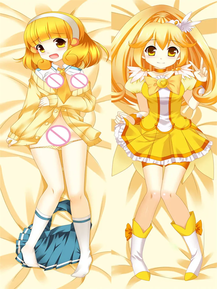 

Anime Smile Pretty Cure Precure Characters Sexy Girl Cure Peace Kise Yayoi Dakimakura Throw Pillow Cover Hugging Body Pillowcase