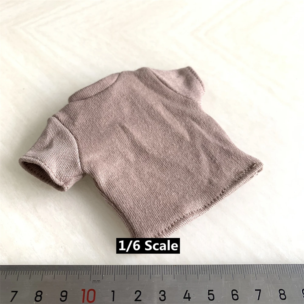 

1/6 Scale Short Sleeve T-shirt Vest Model for 12 Inch Action Figure Body Accessory Scene Shooting