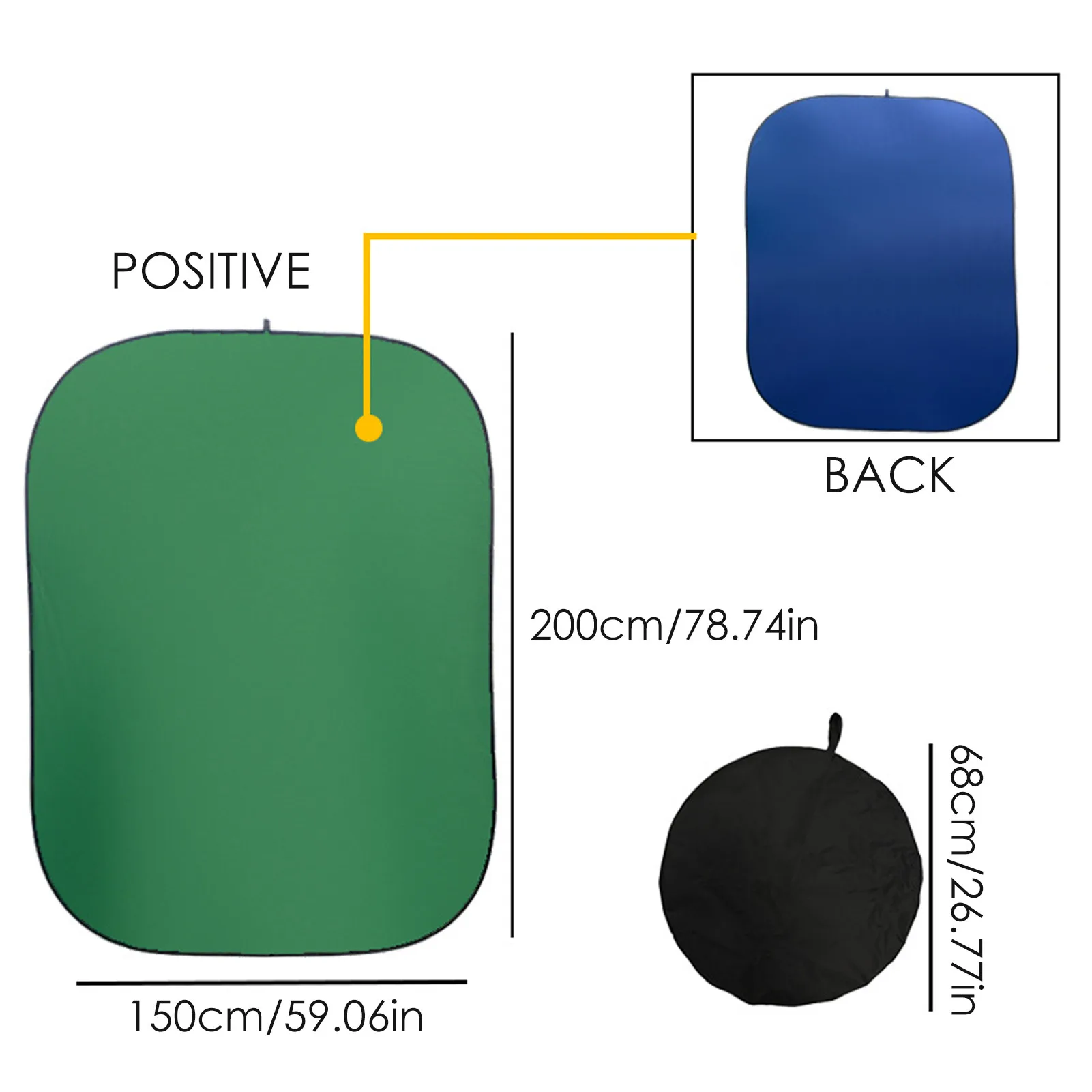 142 см зеленый Экран фон студия складной для фотосъемки доска фото Портативный