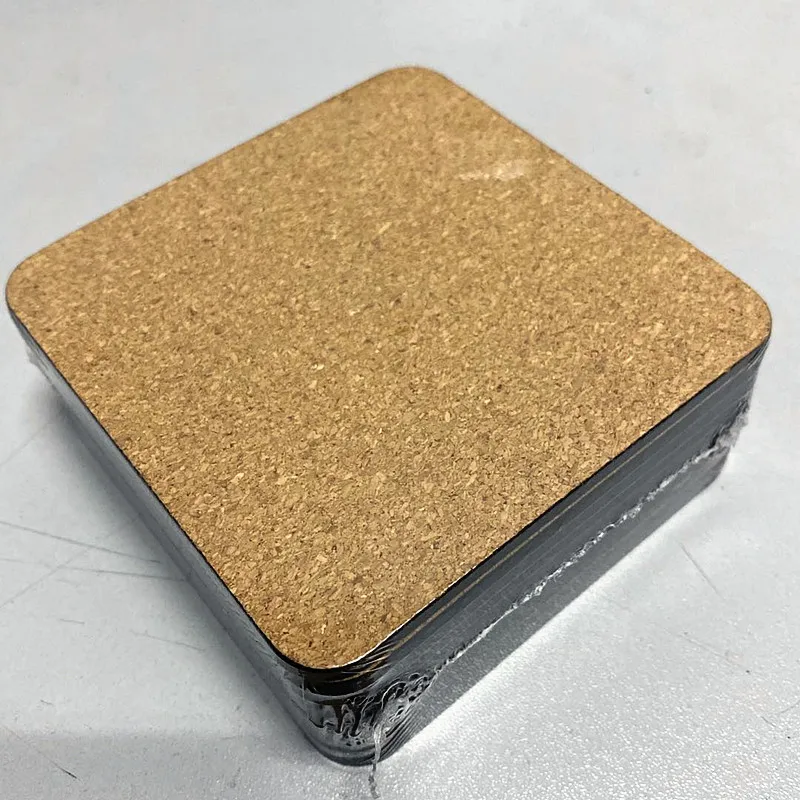 Деревянная пробковая подставка для логотипа 100 шт. сублимационные подстаканники