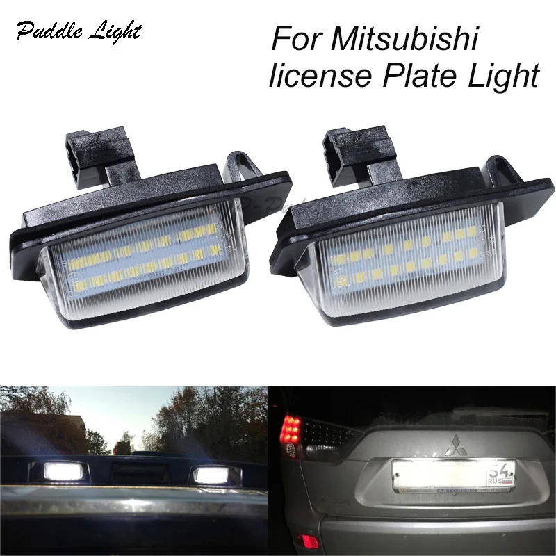 Светодиодный указатель поворота номерной знак для Mitsubishi Lancer Sportback 2008 Outlander 2006(EUR/MMC-PROD) белый свет