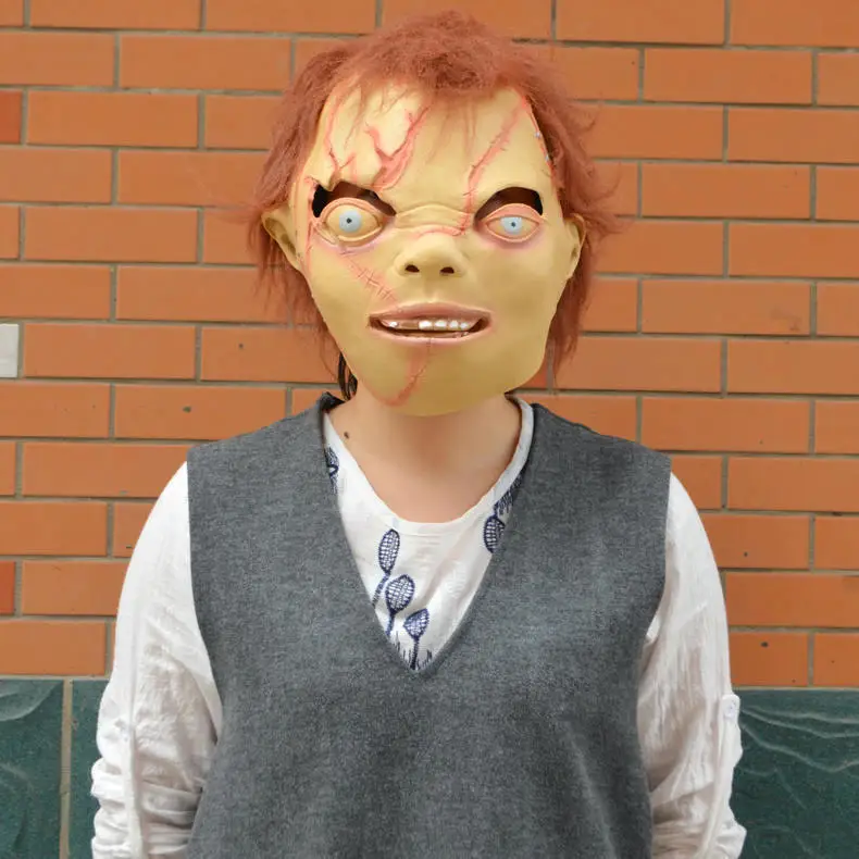 Страшный трюк страшный триллер маска призрак ребенок Chuckie полное лицо ужас с