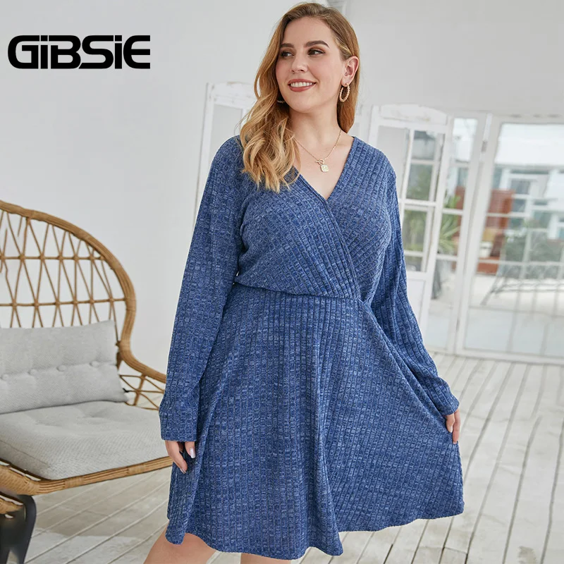 Женское платье трапеция с высокой талией GIBSIE повседневное однотонное миди