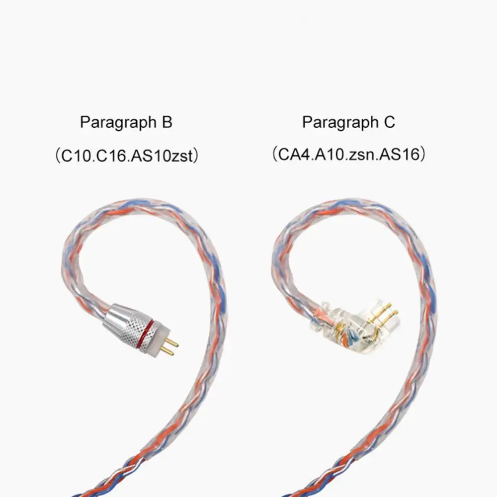 

CCA Плетеный 0,75 мм позолоченный Сменный кабель для наушников для C10 C16 CA4 A10