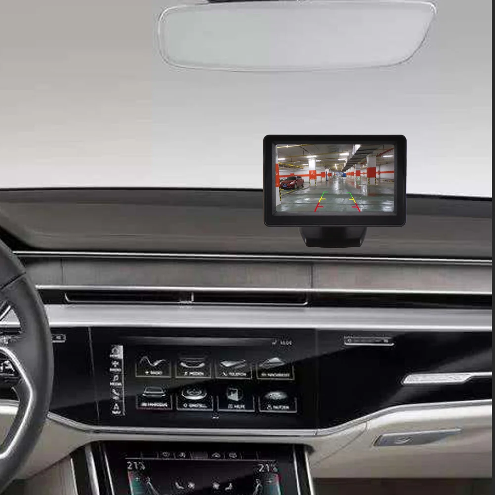 Камера заднего вида LAESD 4 3 дюйма монитор 12 В камера с ночным видением TFT ЖК дисплей