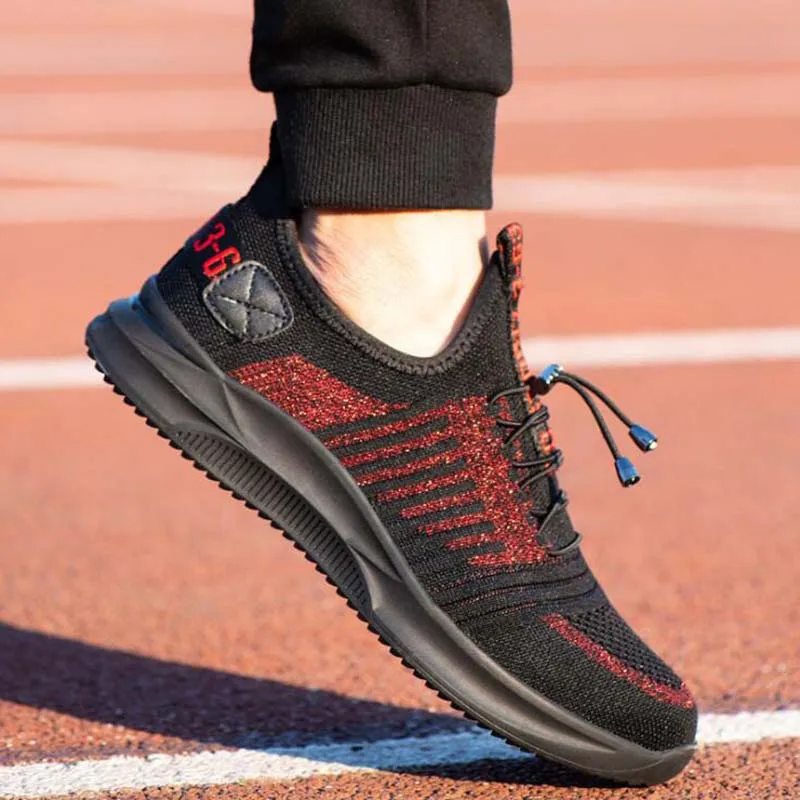 Дышащие мужские защитные ботинки со стальным носком повседневные рабочая