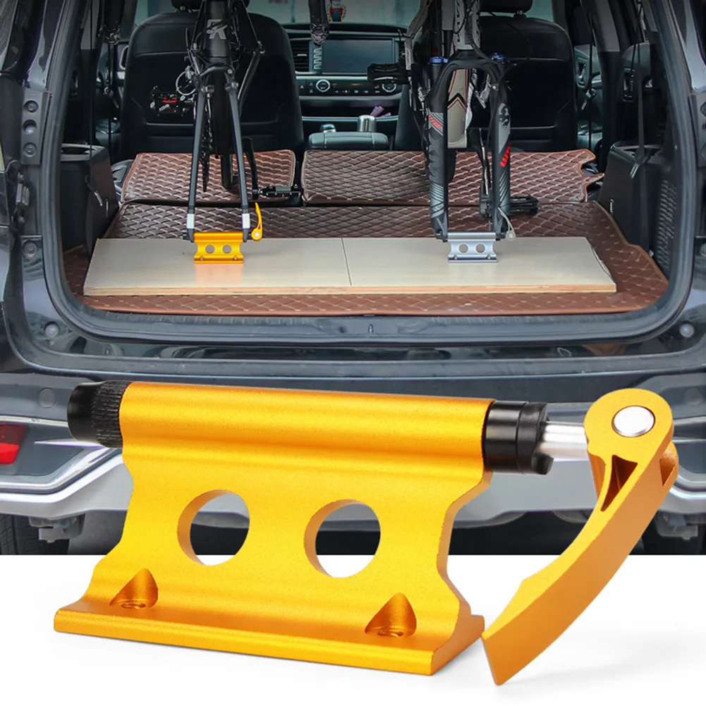 

2023 Bike Bicycle Car Roof Rack Carrier Quick Release Alloy Fork Lock Mount Racks Stable Block Truck Mount for MTB Road Bike