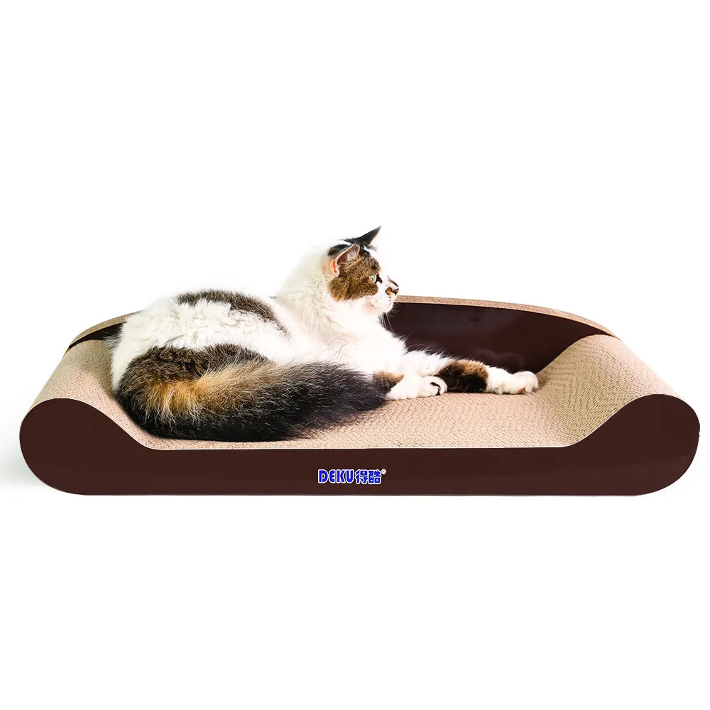 

Cat Scratch Board Lounge Nail Scraper Scratching Pad Pet Sofa Cat Beds Corrugated Cardboard Toy For Kitten Scratcher WIth Catnip