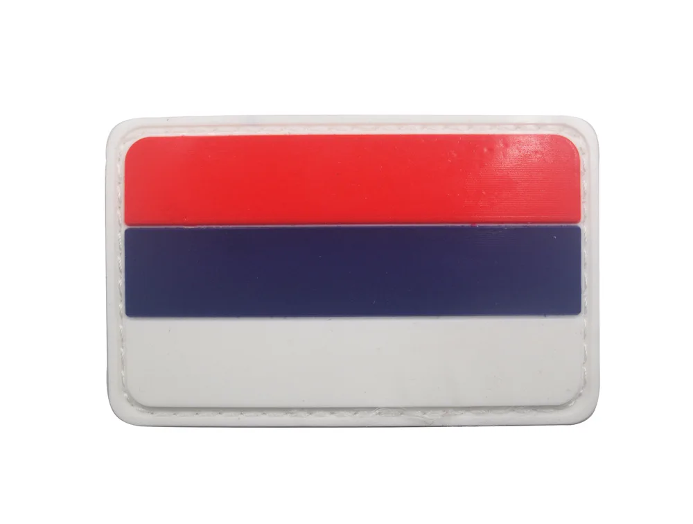 Значок с российским государственным флагом Вышивка Липучка нашивка повязка на
