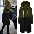 Женские толстовки с капюшоном, теплые толстовки с капюшоном на молнии, Толстовка с длинным рукавом, пальто, верхняя одежда, Женская Толстовка