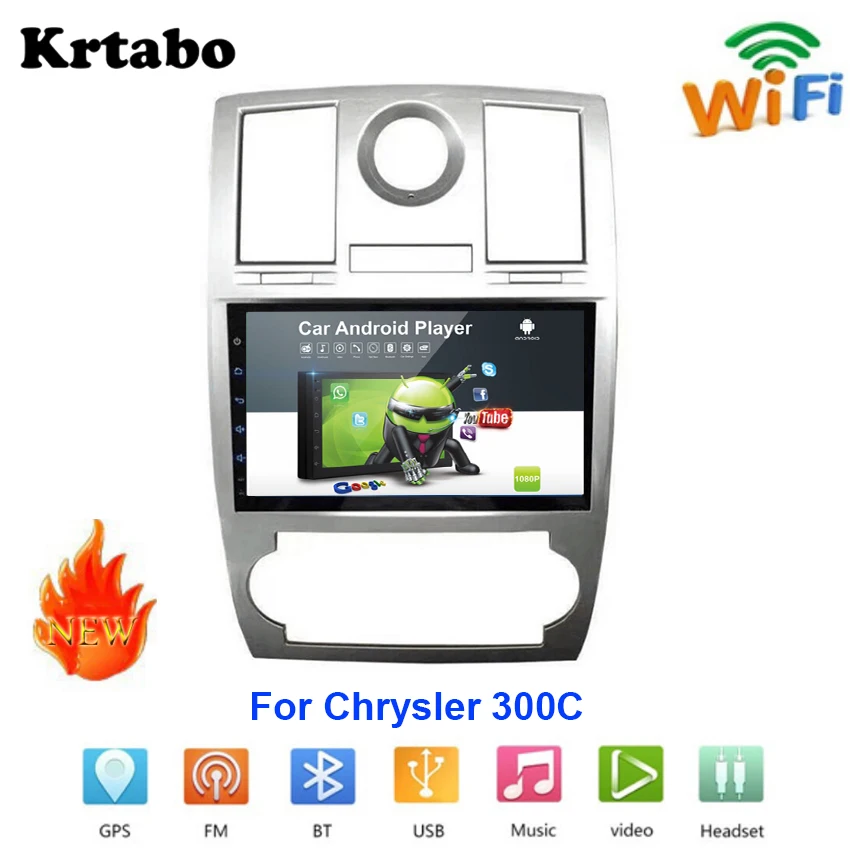 Автомобильный Радио Android мультимедийный плеер для Chrysler 300C автомобильный