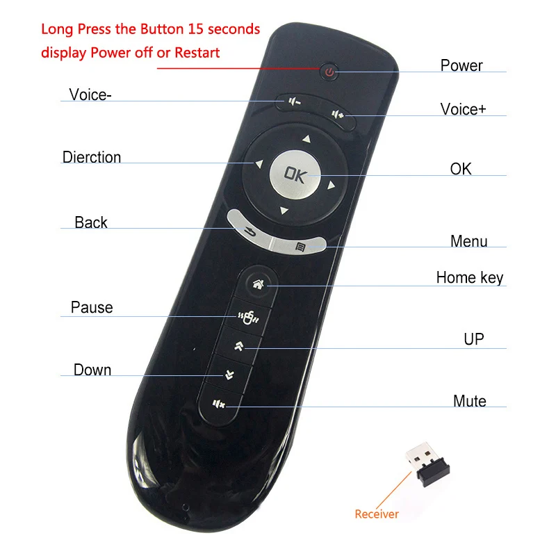 Пульт ДУ ALSTON T2 Fly Air Mouse 2 4 ГГц|Пульты ДУ| |