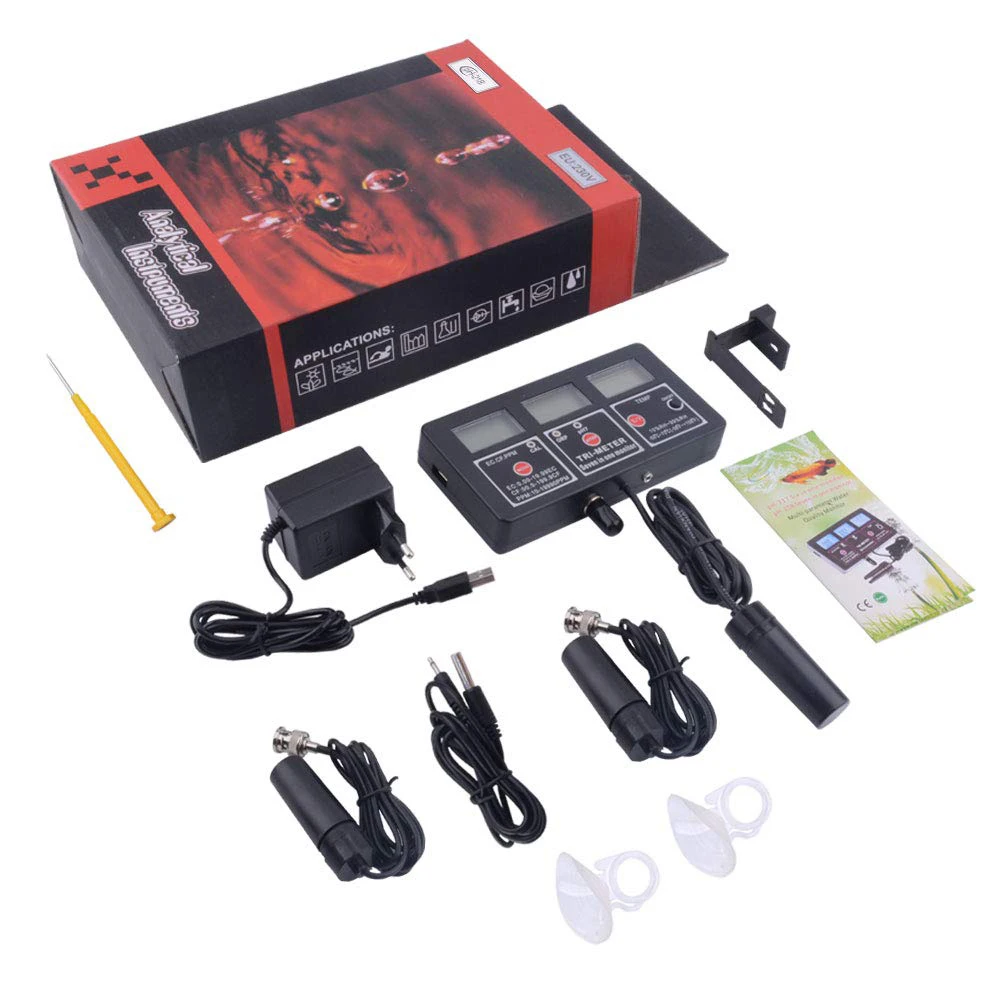 

High Precision Professional 7 In 1 PH EC CF RH TDS(PPM) ORP TEMP Meter Water Quality Meter Multi-Function Water Online Monitor