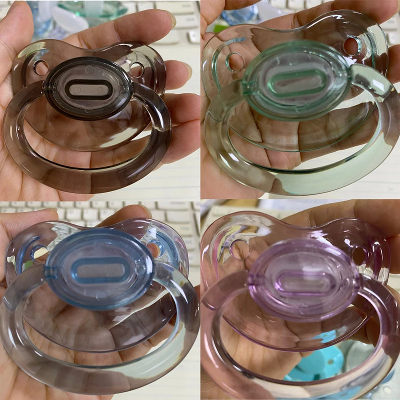 

DDLG adult size pacifier abdl adult baby pacifier silicone pacifier transparent jelly color more choices BAP free bebe pacifier