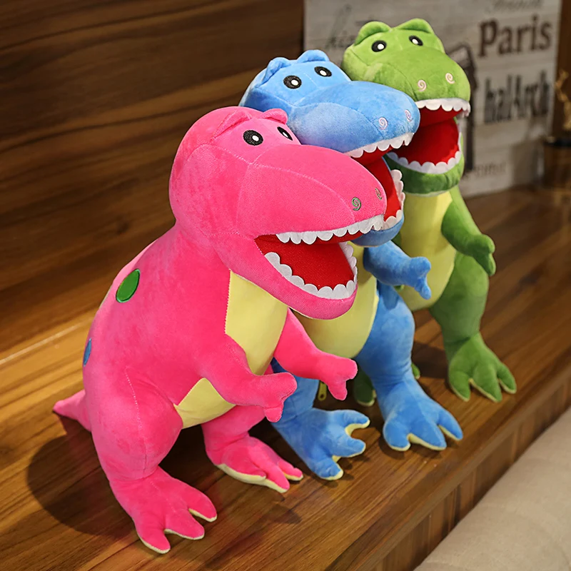 

40/60cm Cartoon Kawaii Tyrannosaurus Stuffed Animal Toy Dolls Cute Dinosaur Plush Toys For Kids Children Boys Birthday Gift