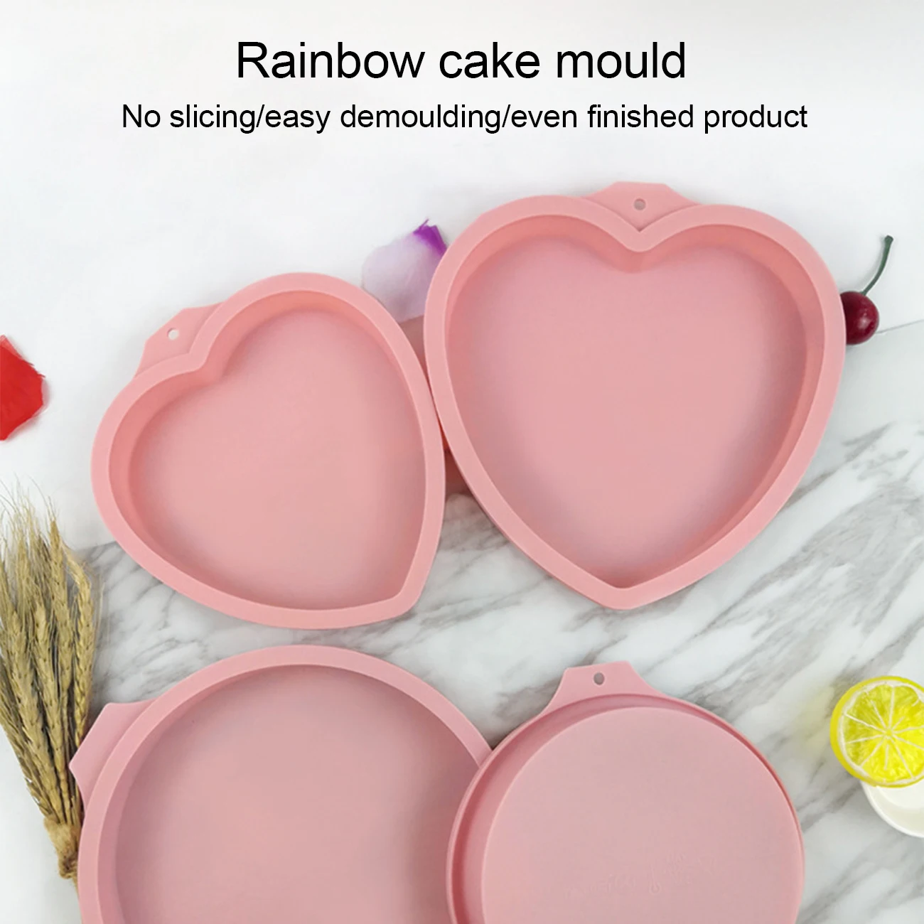 

Heart /Round Shape Cake Mold Kitchen Bakeware DIY Chocolate Cake Desserts Baking Mold Mousse Cake Moulds Baking Pan Tools
