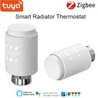 Умный привод радиатора Tuya ZigBee 3,0, программируемый термостат, клапан радиатора, регулятор температуры, голосовое управление, Alexa