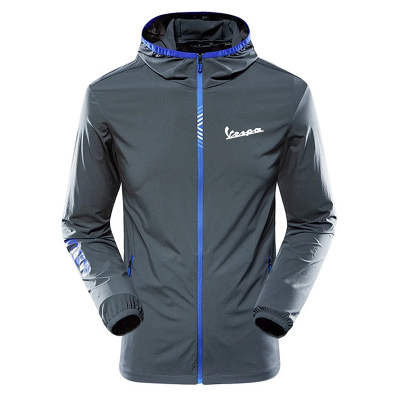 

Summer Thin Skin Coats Men Breathable Nylon Sun Protection Ultra-Light Hooded Windbreaker Jacket Men Sportswear Casual Outwear