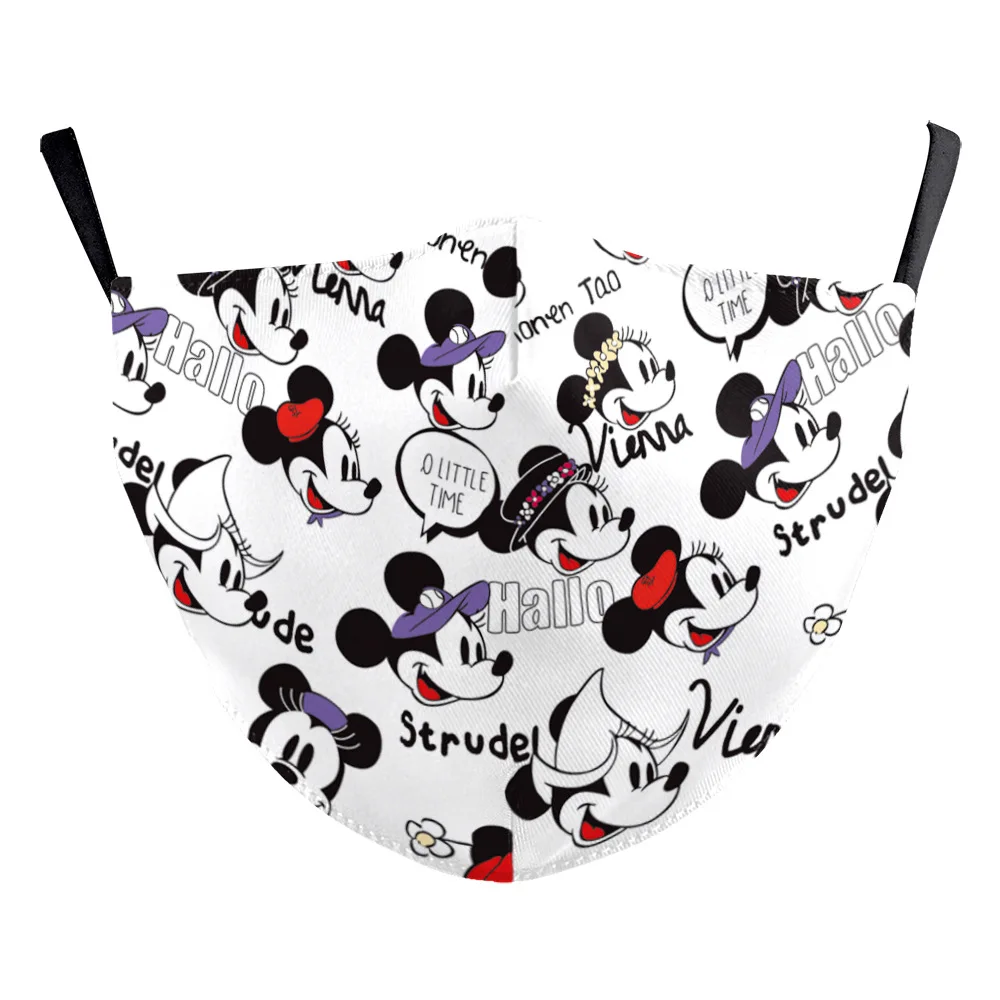 Маска для взрослых Disney многоразовая смешная маска с модным принтом Pm2.5 лица