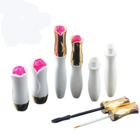 10ml empty eyelashes tube macara tube vials bottle gold chic makeup refillable bottles portable travel cosmetic vials for women