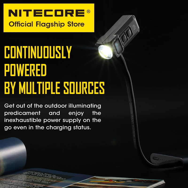 NITECORE TUP EDC брелок Светильник USB перезаряжаемая Вспышка светодиодная мини походная