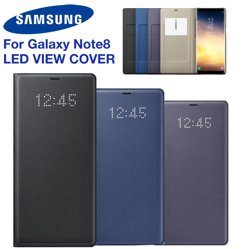 Оригинальный светодиодный чехол для Samsung Galaxy Note 8 Note8 N9500 N9508 SM N950F защитный задней