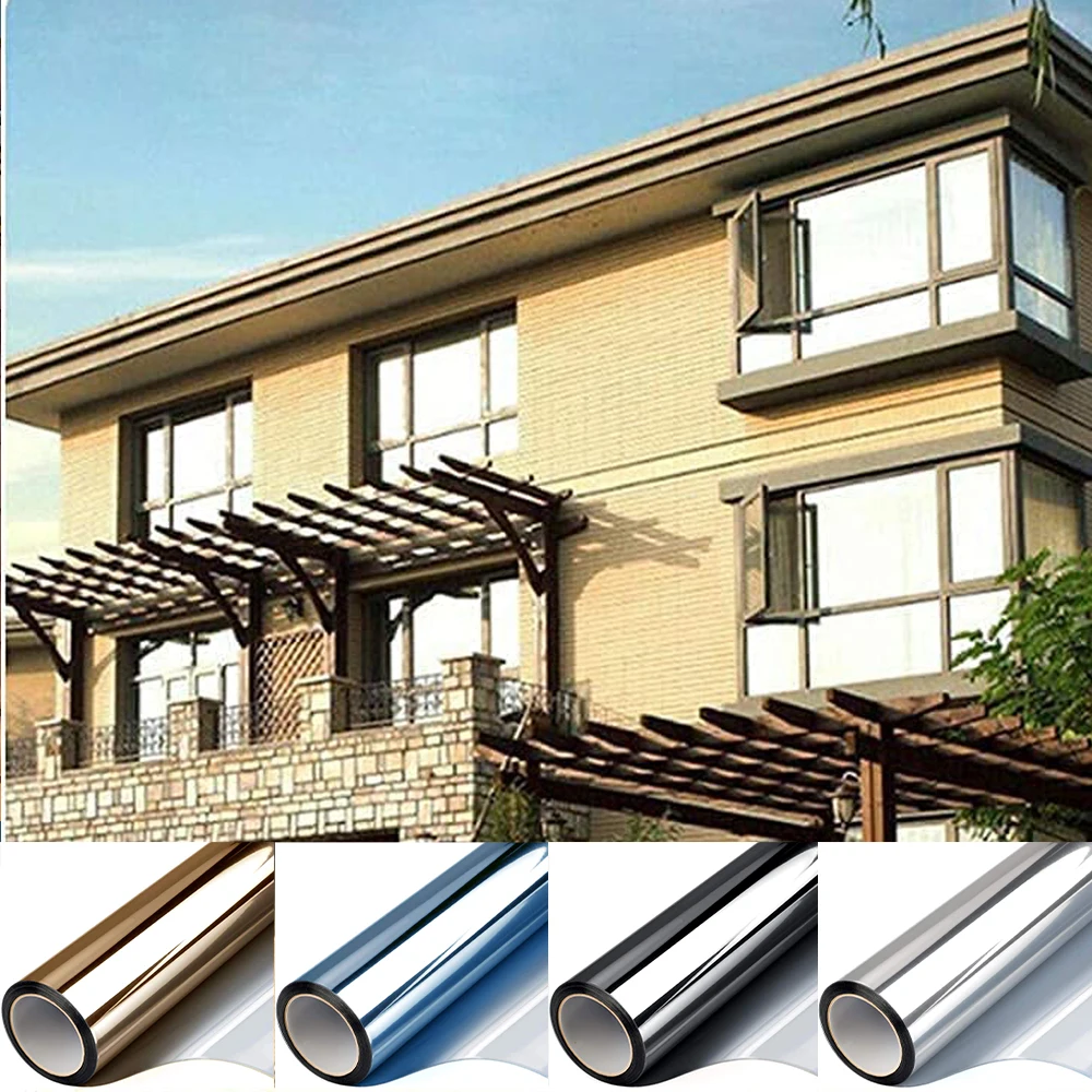 3/5 м витражная зеркальная пленка для окна одностороннее противоударное