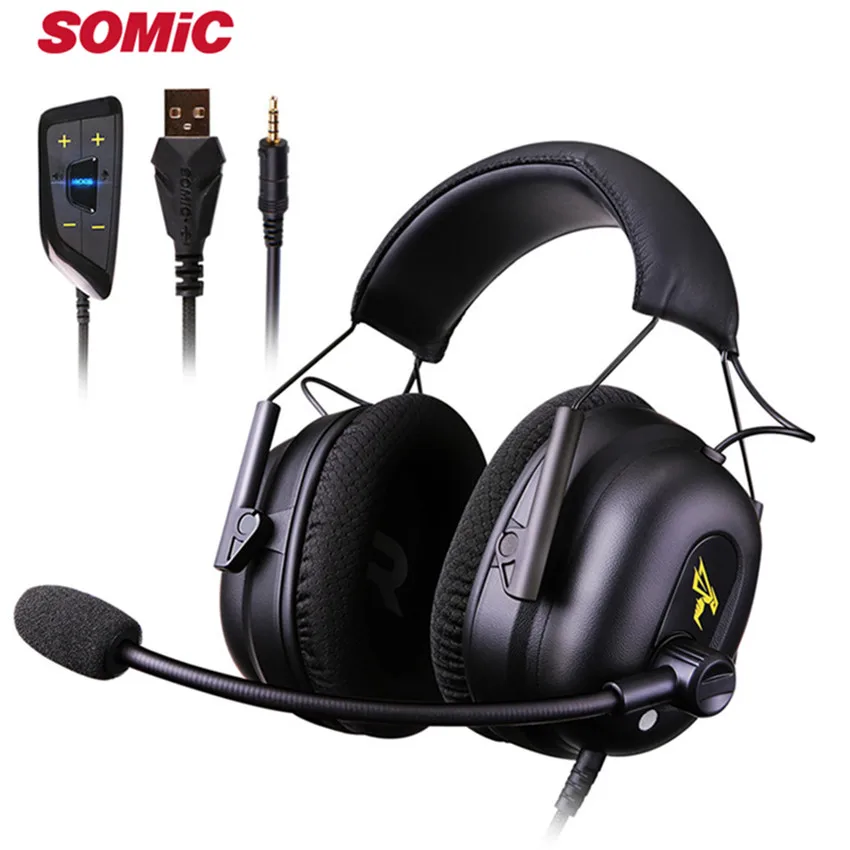 Игровая Гарнитура SOMIC G936N для PS4 игровые наушники ПК с микрофоном 3 5 мм/USB 7 1