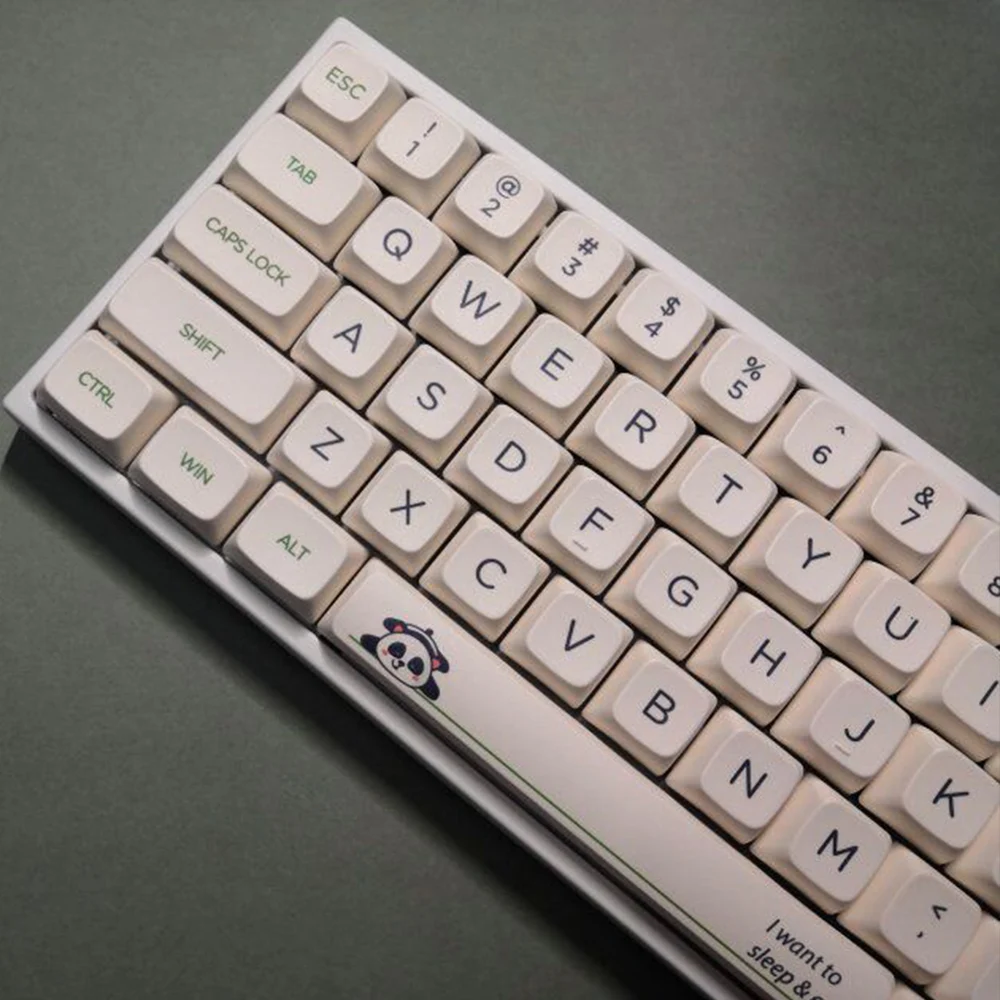 Белая сублимационная клавиатура Panda для Filco Cherry Mx Switch Механическая игровая сделай