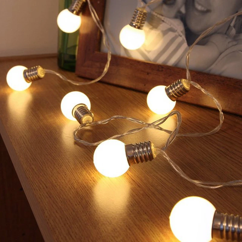 

String Lights LED Bulb Light String Imitation Bulb USB Battery Style Outdoor Indoor Bedroom Window Christmas Tree Decoration 1pc