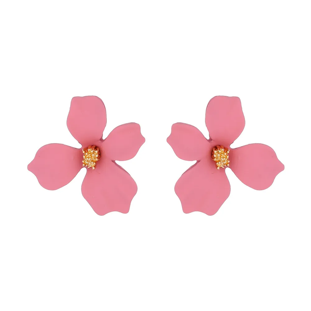 Новый дизайн милые ювелирные изделия серьги-гвоздики с краской-распылителем