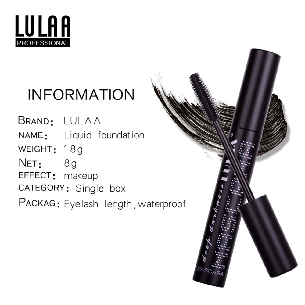 Make up 4D Тушь для ресниц из шелкового волокна Водостойкая тушь густая и прочная 3d