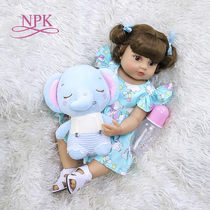 55 см NPK Reborn Baby очень мягкая силиконовая кукла для всего тела игрушка ванны