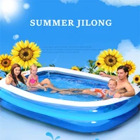 summer family children inflatable pool bathing tub baby kid home outdoor large swimming pool inflatable square swimming pool